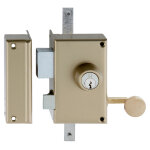 Serrure 3 points en applique mx4500 5 goupilles 5g verticale tirage gauche cylindre de 45 mm heracles ...