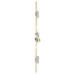 Serrure 3 points  larder pnes latraux finition or gche courte tesa tlpn3scae