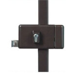 Serrure 3 points profil europen horizontale tirage v5 marron droite vachette 16553000