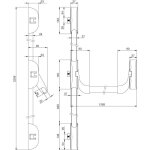 Serrure anti panique cf idea 3 points finition argent - iseo - 9413113774a