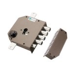 Serrure en applique 3 points 630 marron droite mottura 38630vd00x