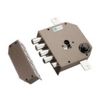 Serrure en applique 3 points 630 marron gauche mottura 38630vs00x