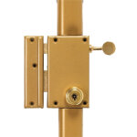 Serrure en applique 3 points 70 vertical tirage a2p * cylindre de 47, 5 mm  7 ailettes gauche pollux ...