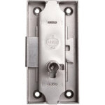 Serrure espagnolette 80 x 55 mm axe 35 mm longueur du canon 12 mm droite finition fer devismes 12383 ...