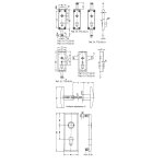 Serrure de garage verouillage bas avec ressort paisseur 29mm - wss - 16540000010