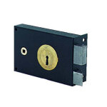 Serrure de grille 4 gorges horizontale fouillot cylindre 50 mm 2 cls  droite jpm 314000 - 02 - 1a