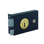 Serrure de grille 4 gorges horizontale fouillot cylindre 50 mm 2 cls  gauche jpm 314000 - 02 - 2a