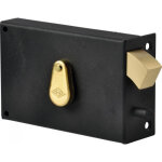 Serrure de grille crochet horizontale 4 gorges cylindre 40 mm droite jpm 384000 - 01 - 1y