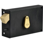 Serrure de grille crochet horizontale 4 gorges cylindre 40 mm gauche jpm 384000 - 01 - 2y