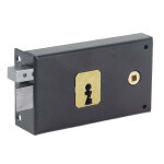 Serrure de grille  pne dormant demi - tour horizontale 140 gauche jpm 344000 - 02 - 2y