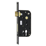 Serrure à larder multibat à profil européen axe 50mm têtière 25mm hauteur 250mm finition noir - jpm - ... Serrure à larder multibat à profil européen axe 50mm têtière 25mm hauteur 250mm finition noir - jpm - ...