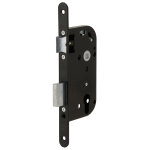 Serrure � larder s�rie 800 nf bouts ronds bec de cane � condamnation axe 50 mm avec g�che noire bricard ...
