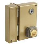 Serrure monopoint en applique alpha cylindre rond vertical fouillot gauche - bricard - 452111 Serrure monopoint en applique alpha cylindre rond vertical fouillot gauche - bricard - 452111
