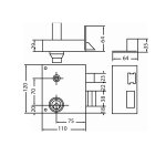 Serrure monopoint en applique  fouillot vega extra renforce cylindre 45mm gauche - jpm - 900400 - 06 ...