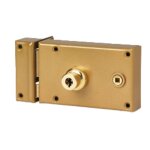 Serrure monopoint en applique horizontal fouillot cylindre de 45mm 5  ailettes gauche - pollux - 202510g ...