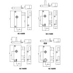 Serrure monopoint en applique  fouillot extra - plat 4g  2 cls de cylindre 40 mm gauche - jpm - 416000 ...