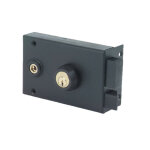 Serrure monopoint en applique vega horizontale  fouillot cylindre 45 mm droite pour grille jpm 130400 ...