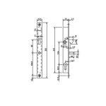 Serrure monopoint à larder cylindre européen profil étroit à mentonnet série 29 largeur 25mm - metalux ... Serrure monopoint à larder cylindre européen profil étroit à mentonnet série 29 largeur 25mm - metalux ...