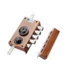 Serrure multipoints en applique 30. 436 coloris marron a2p * droite mottura 30436vd50xhafd