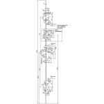 Serrure multipoints  larder 5 points 5900 spn1 trilock  entrebilleur ecartement de pne 100mm bout ...