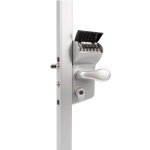 Serrure pour portail battant vinci tube 40 - 60 mm finition argent locinox lmkq4040 v2l zilv