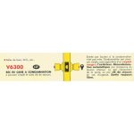 Serrure tubulaire v 6300 bec de canne  condamnation axe 63mm bouton tulipe finition laiton poli - vachette ...