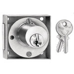 Serrure v135 v5 diam�tre 25 mm gauche carr� 20 mm profondeur 28 mm vachette 11318000