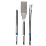 Set de 3 burins sds plus (burin + pic + large) - bosch - 2607019159