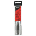 Set de 3 forets bton thor sds plus  2 taillants 6 / 8 / 10 x 160mm - hanger - 155794