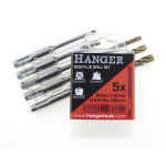 Set de 5 forets � b�ton thor sds plus � 4 taillants hanger 155763