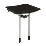 Sige de douche rugao noir relevable - akw - 02023gr - ls