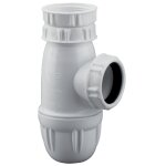 Siphon evier rglable sortie d40 plastique blanc - valentin - 75030000100