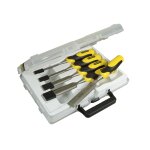 Coffret de 5 ciseaux  bois manche bi - matire stanley 2 - 16 - 888