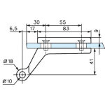 Stremler assa abloy paire de paumelles pour feuillure de 45mm lagune chrom mat - stremer - 4201. 31. ...
