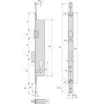 Stremler assa abloy serrure 3 points pne dormant  rouleau coffre de 45mm pour tringle plate - stremler ...