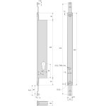 Stremler assa abloy serrure  larder 2 points  engrnage 41mm pour tringe plate - stremler - 2271. 41. ...