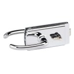 Stremler assa abloy serrure de milieu cylindre b�quille � d�port lagune 15 chrom� mat �paisseur 10mm ...