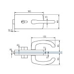 Stremler assa abloy serrure de milieu cylindre double bquilles lagune 4300 chrom brillant - stremler ...