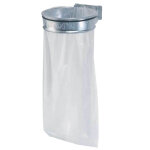 Support sac mural 110 l acier galvanis ecollecto extreme rossignol 57118 galvanis