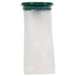 Support sac mural avec couvercle 110 l vert mousse collecmur essentiele rossignol 57953 vert mousse