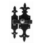 Targette 679 140 x 40 mm g�hce 115 x 23 mm noir bouvet 23313
