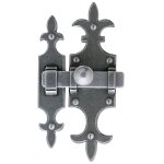 Targette à pêne plat rustique 679 epoxy gris - bouvet - t33c6r Targette à pêne plat rustique 679 epoxy gris - bouvet - t33c6r
