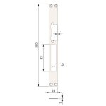 Têtière double inox ultimfit 250mm profil aluminium / pvc - heracles - pca - 919x Têtière double inox ultimfit 250mm profil aluminium / pvc - heracles - pca - 919x
