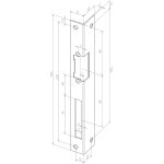 Ttire de gches  larder iw pour porte  recouvrement bout carr droite - eff eff - 6066015