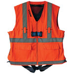 Harnais antichute ht22 avec veste r�fl�chissante orange / gris tractel 83782 orange