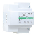 Transformateur rail din 60 va 0 - 230 v / 0 - 12 v - 24 5 modules comelit 1195