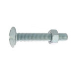 Ultima visser fixer coller boulon poelier  tte ronde large fendue en croix acier zingu blanc classe ...
