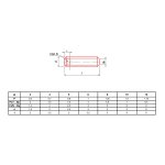 Ultima visser fixer coller vis � m�taux sans - t�te hexagonale creuse bout plat brut 45h din 913 6x20 ...