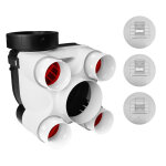 Unelvent kit vmc hygror�glable 18, 3 w - th - c bouches � piles et � d�tection de pr�sence s&p 604011 ...