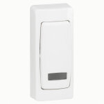 Va - et - vient � voyant asl en saillie complet version �troite legrand 086087 blanc